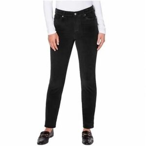 Well Worn brand: High Rise, Soft Corduroy Skinny Pants, Black Size 14 (W34), NWT